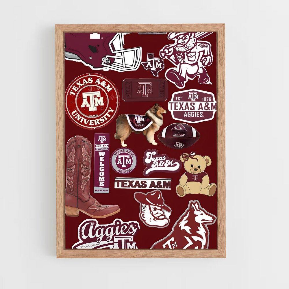 Poster Aggies Powerhouse – affiche Baseball (vue 4)